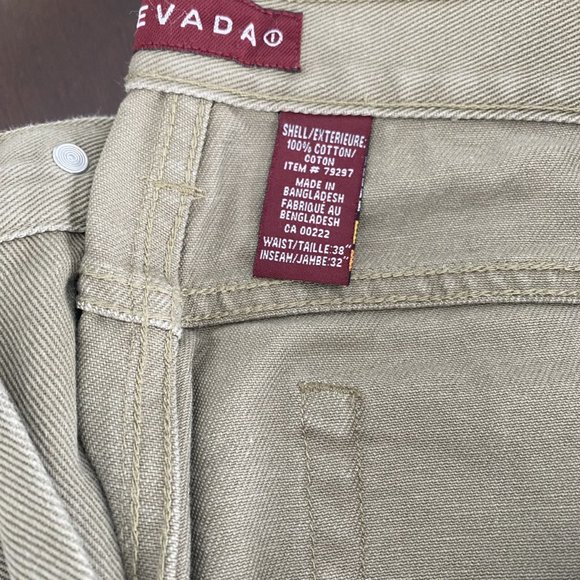 Nevada Jeans Men's Beige 100% Cotton Size 38 Waist/32 Inseam - Picture 9 of 9